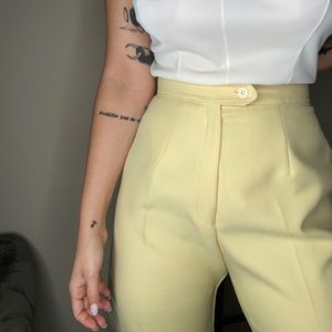 (SOLD) Vintage Yellow Trousers